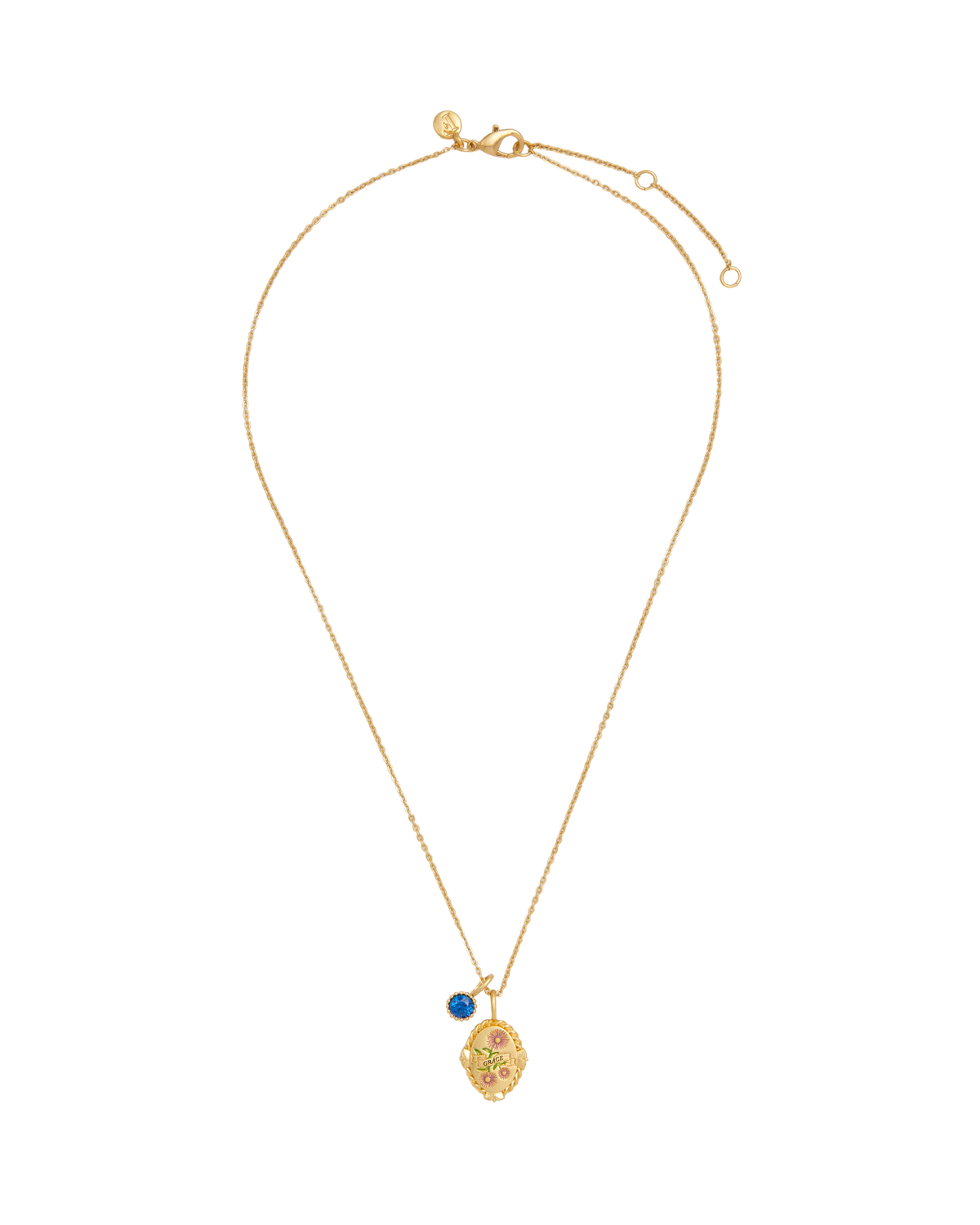 September Birthstone Aster Charm Necklace