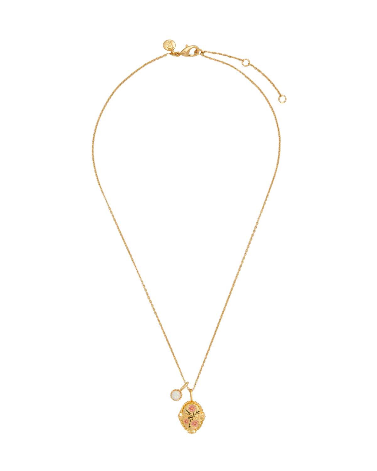 October Birthstone Cosmos Charm Necklace
