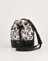 Tree Of Life Black Bucket Bag