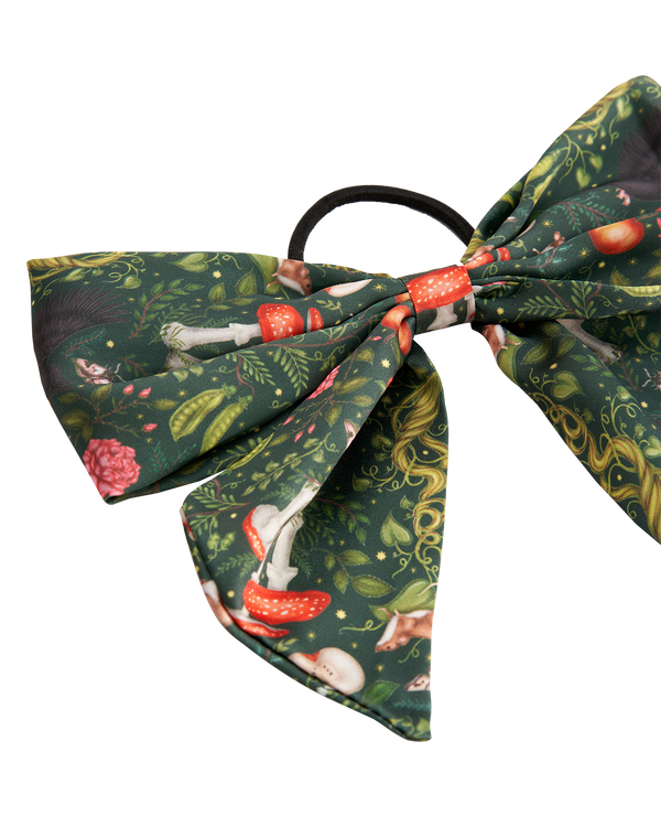 Catherine Rowe Into the Woods Oversized Hairbow - Green