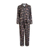 Wonderland Black Pyjamas & Wonderland Black Sleep Mask Set