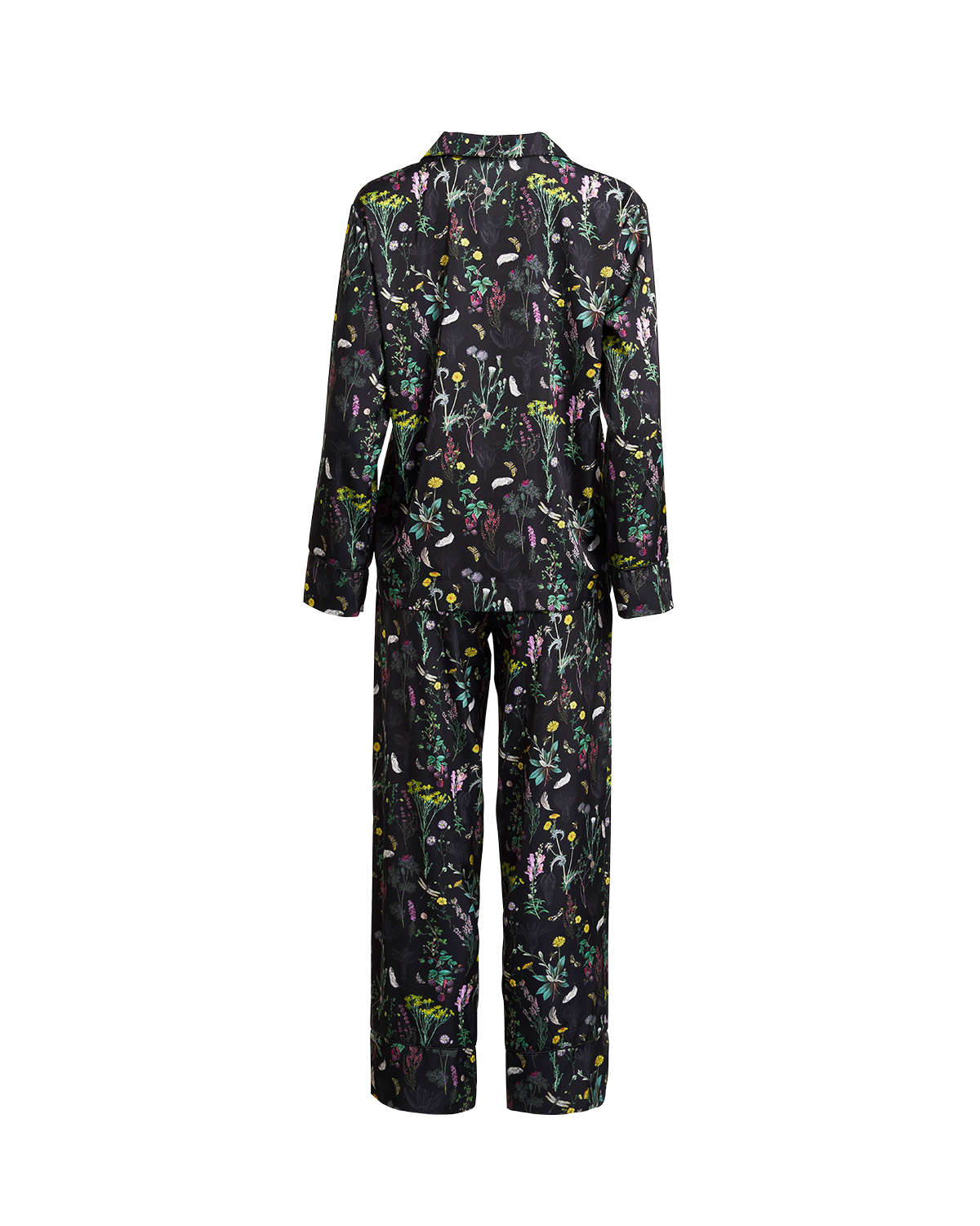 back of floral pyjamas