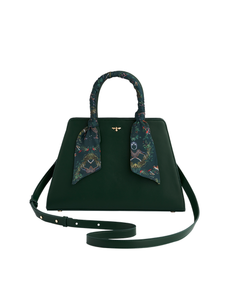 Into The Woods Vegan Leather Tote Bag Forest Green Fable