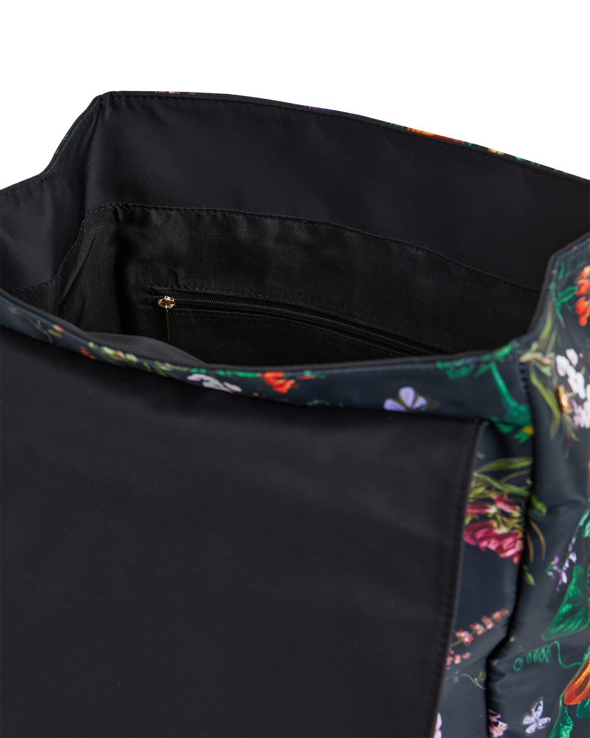 Botanical Pumpkin Black Backpack
