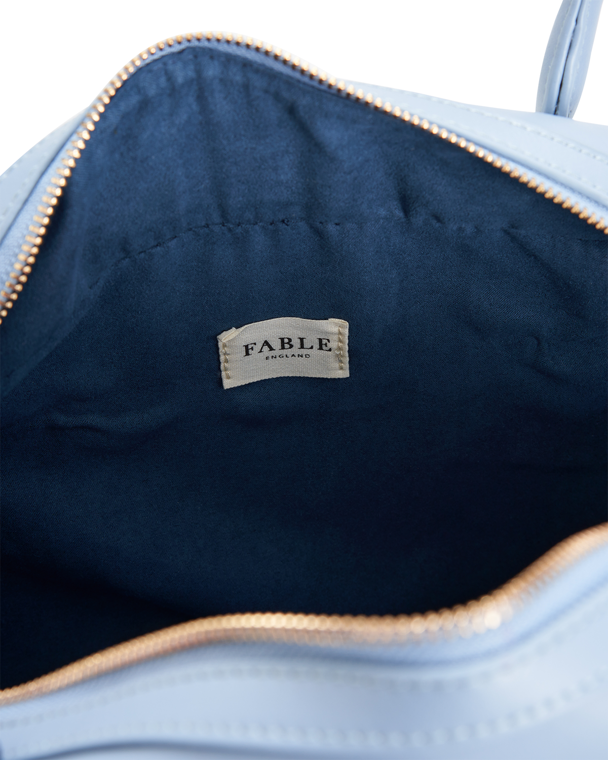 FABLE エロイーズバッグ - アイリスブルー ブルーアイリス プリント ヴィーガンレザー キャリーオール