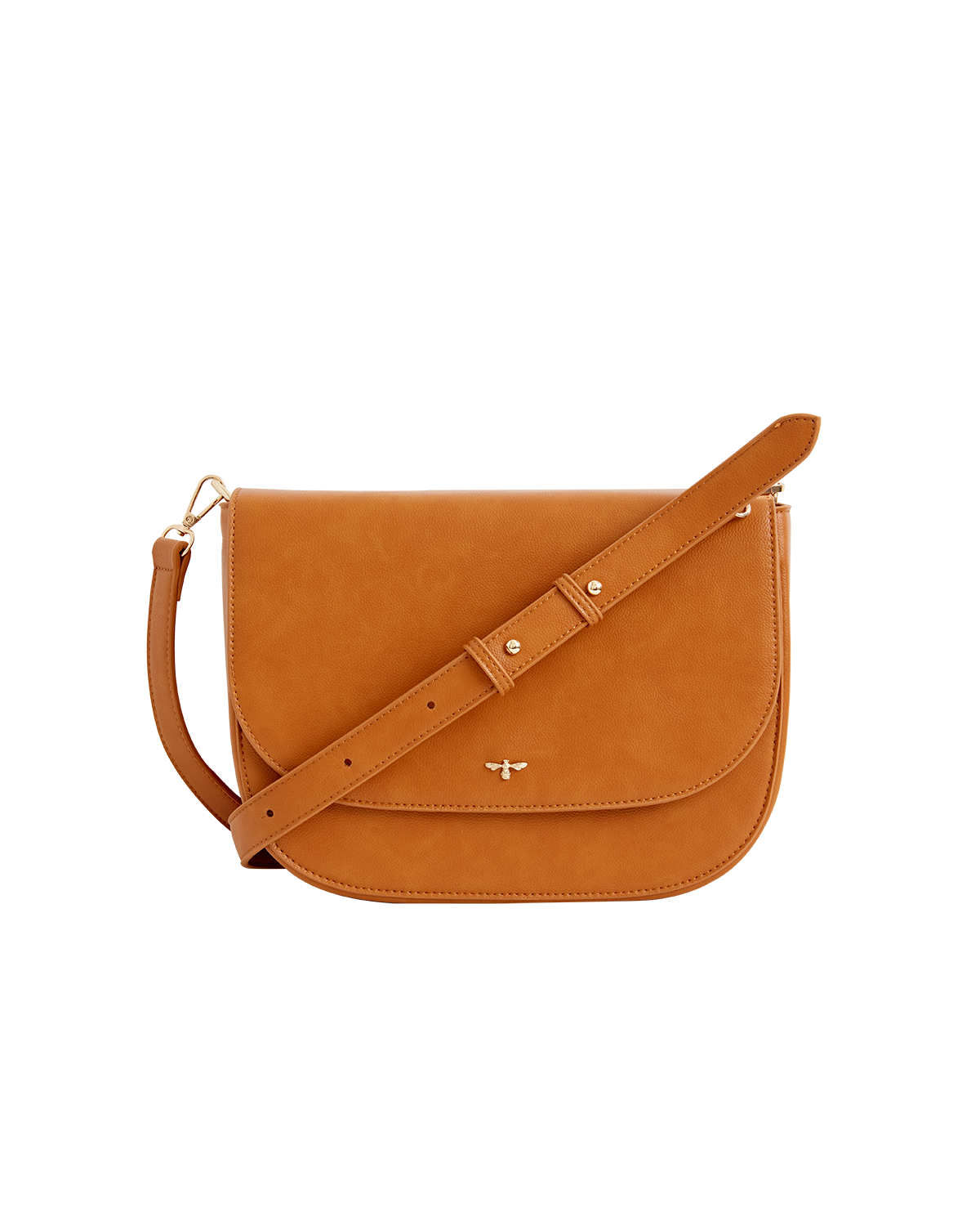 Borsa Postino Nina in Pelle Vegana color Cuoio