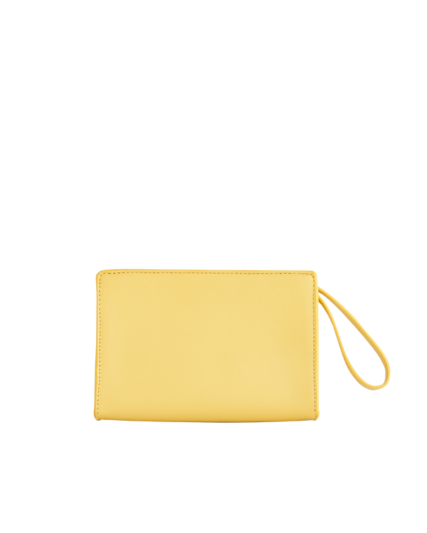 Meadow Creatures Sundress Yellow Wristlet Pouch