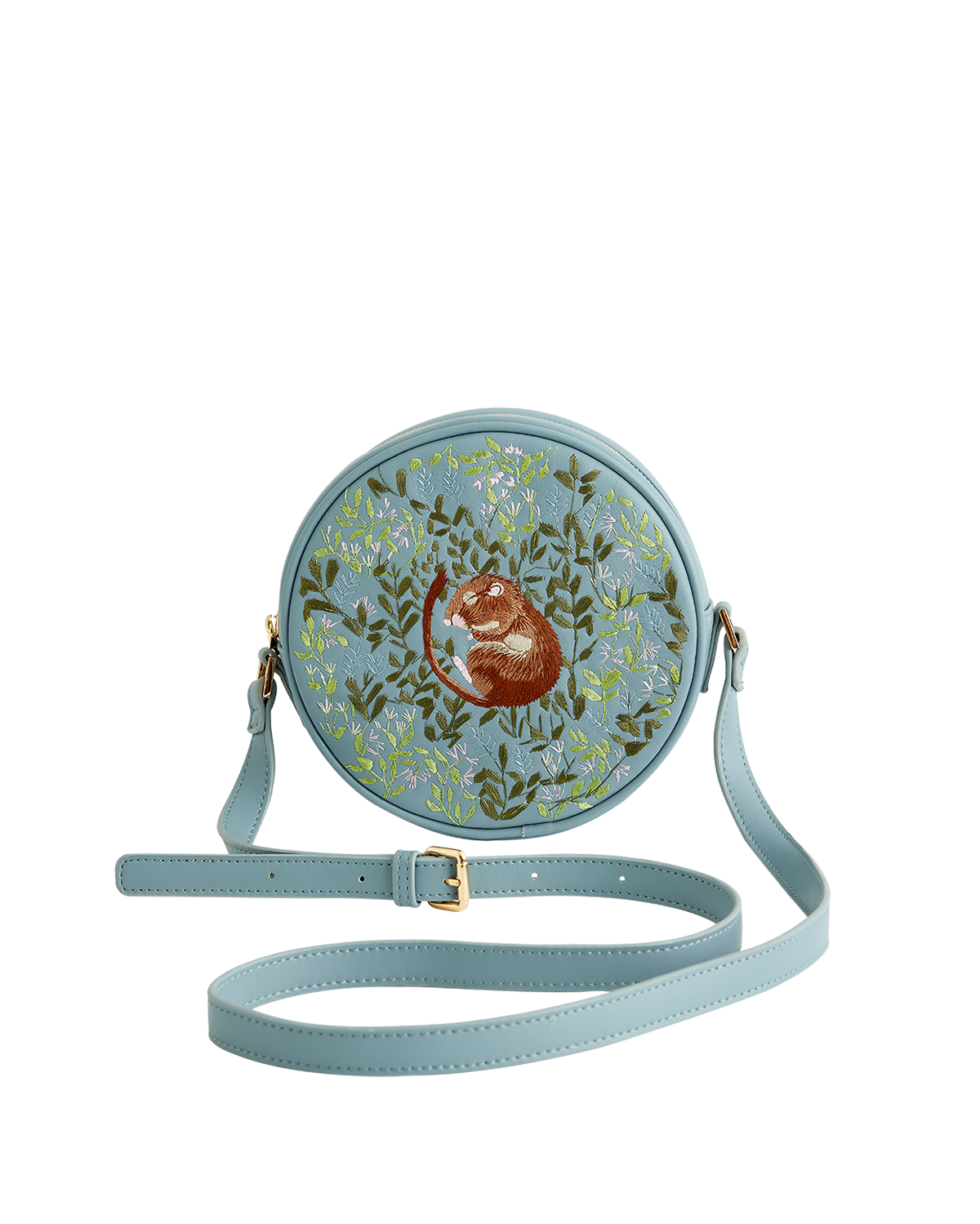 Chloe Circle Bag Embroidered Dormouse Blue