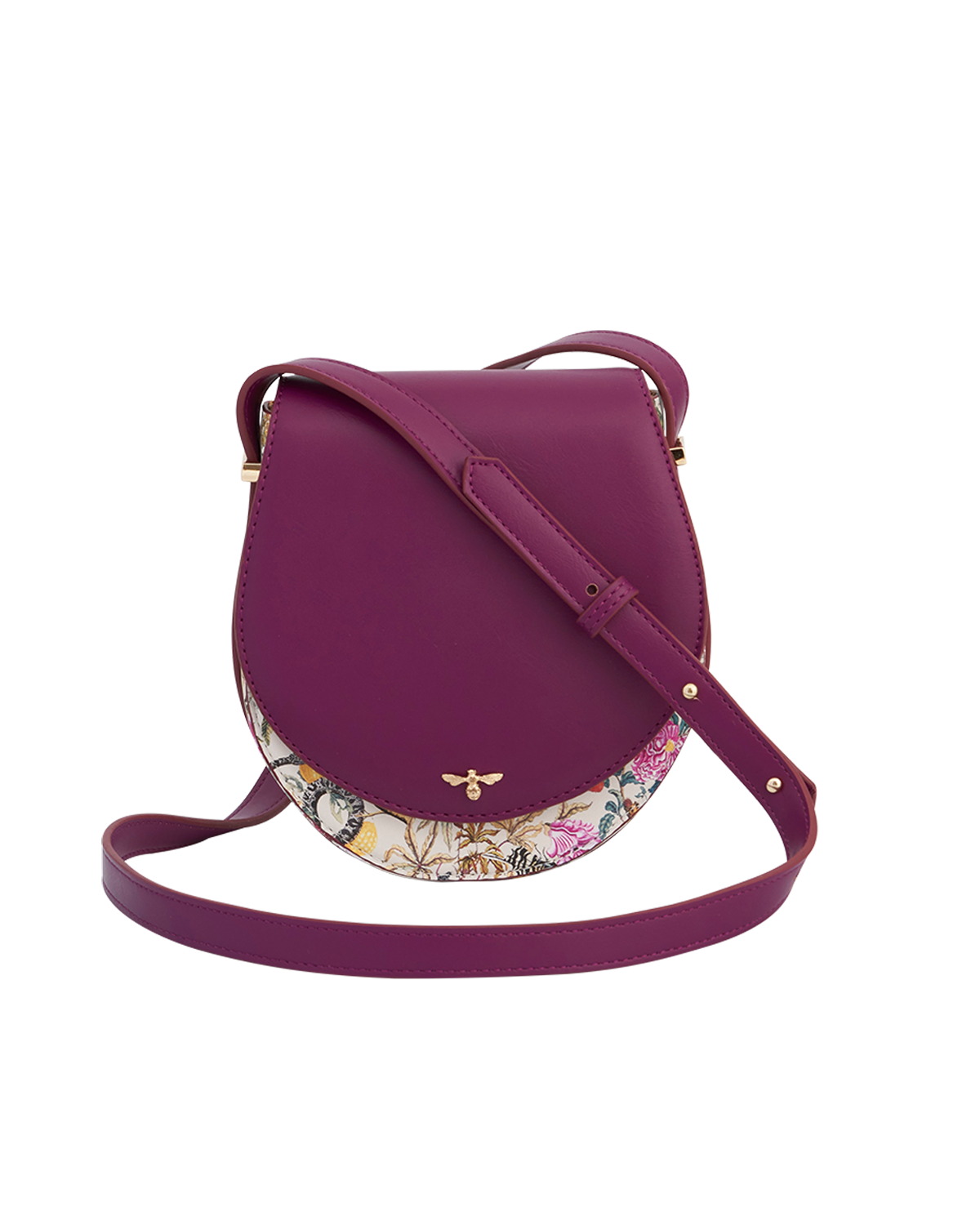 Floral Engravings Saddle Bag