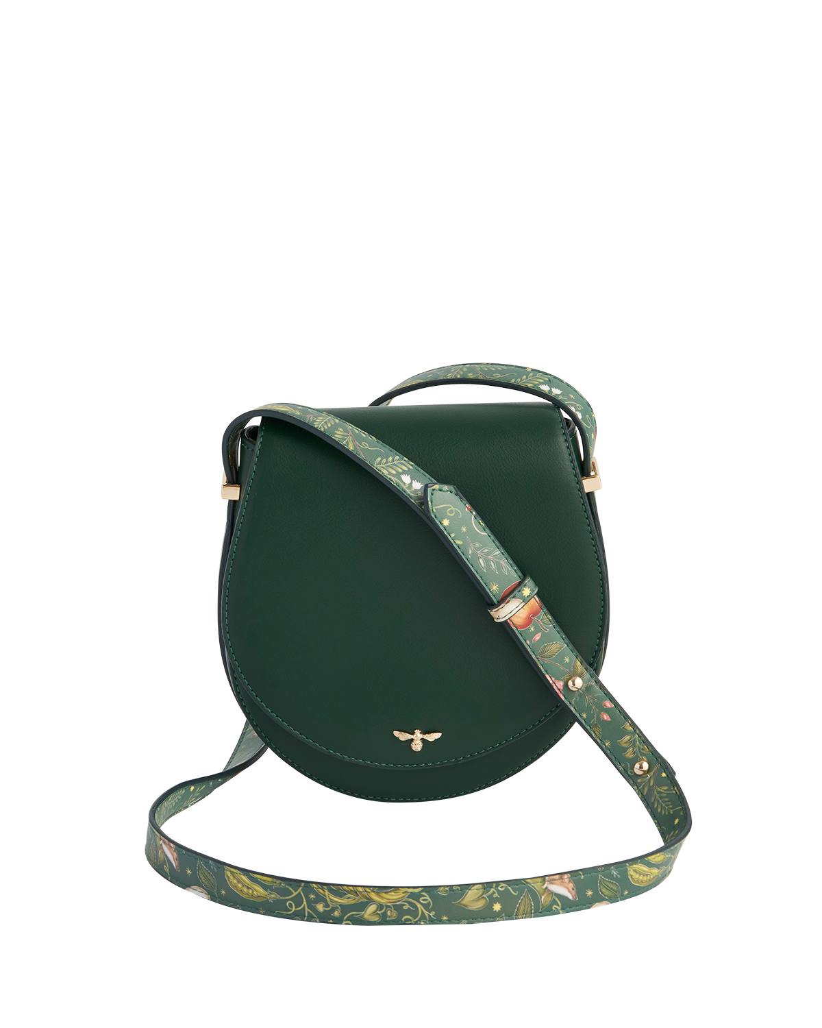 Into the Woods Green Saddle Bag