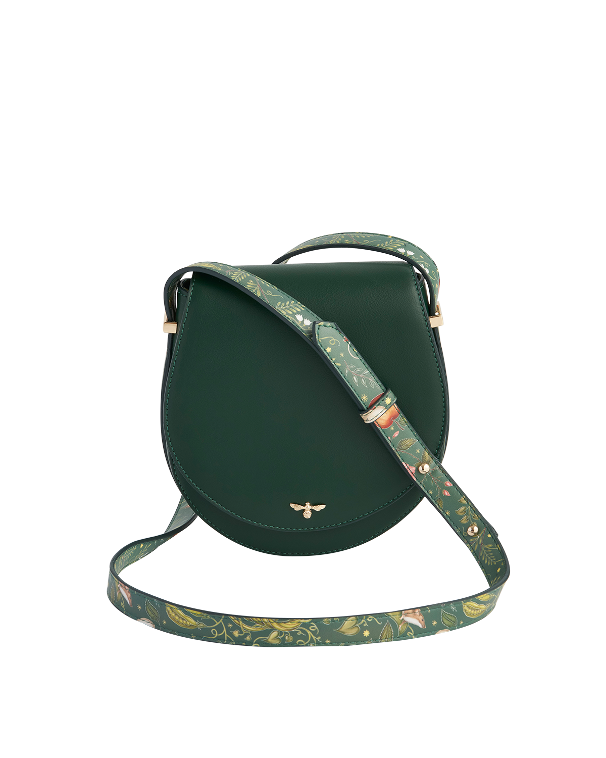 Into the Woods Green Saddle Bag