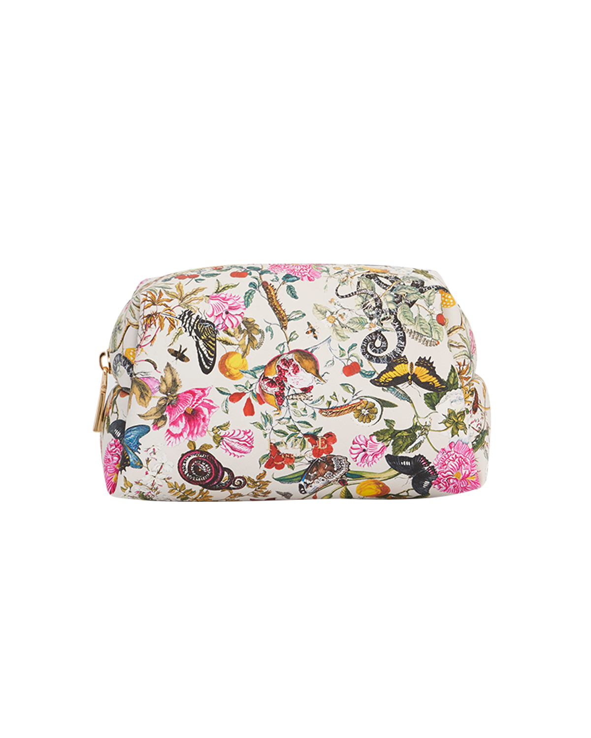 Floral Engravings Cosmetics Pouch