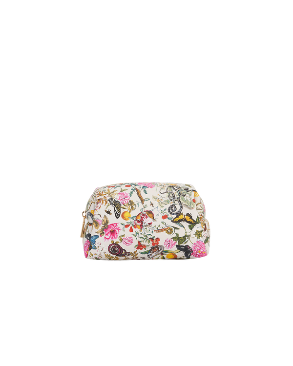 Floral Engravings Cosmetics Pouch