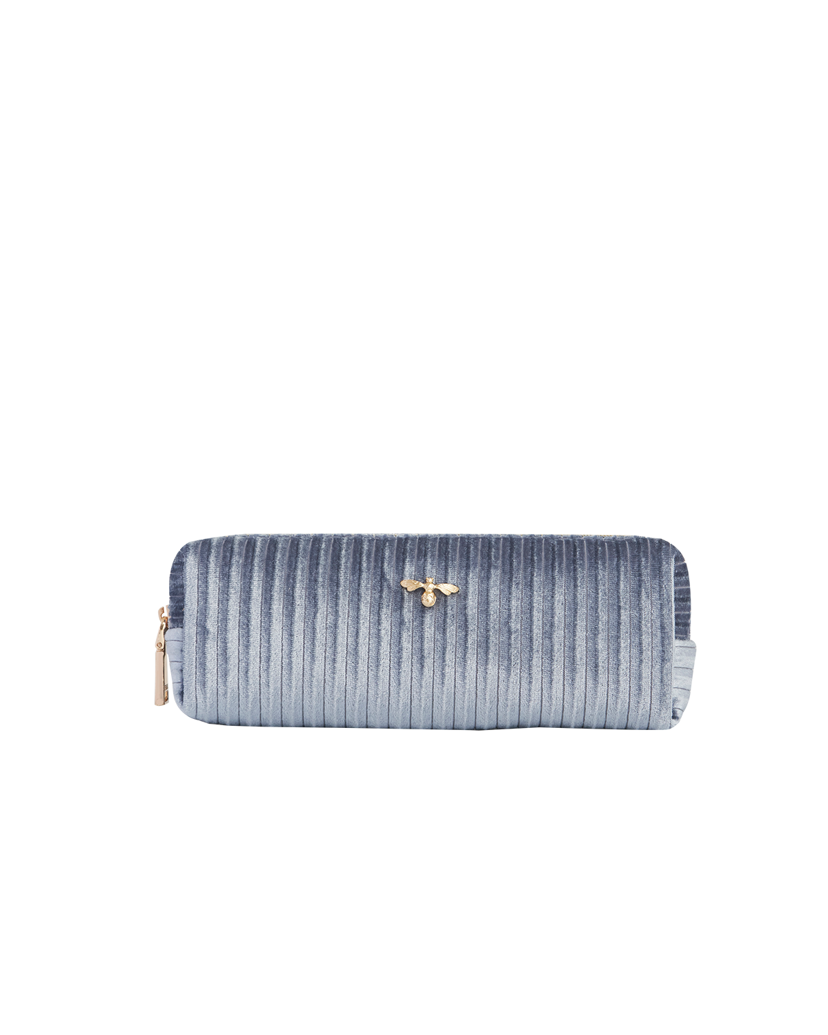 Blue Corduroy Velvet Pencil Case