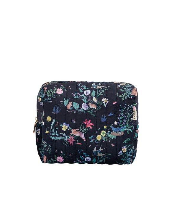 Running Bunny Large Quilted Makeup Bag