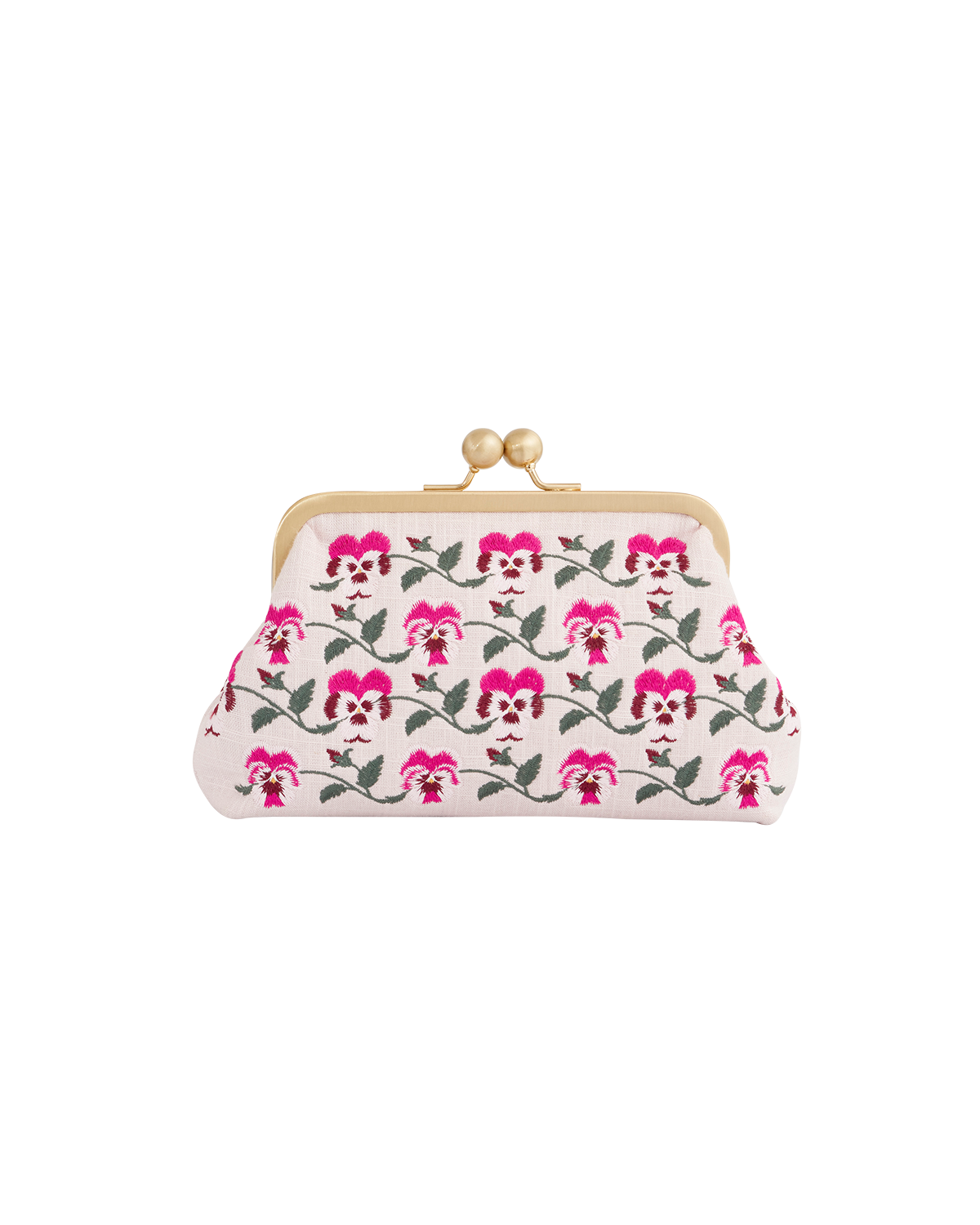 Pansy Victoriana Pink Clutch