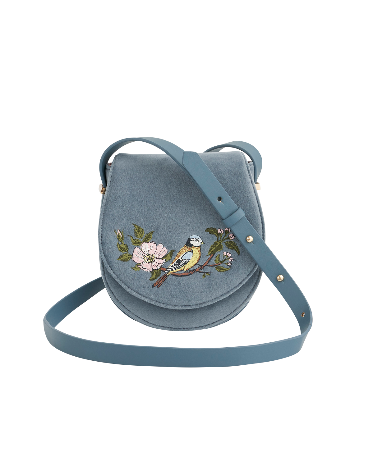 Bolso Saddle Herrerillo - Celeste