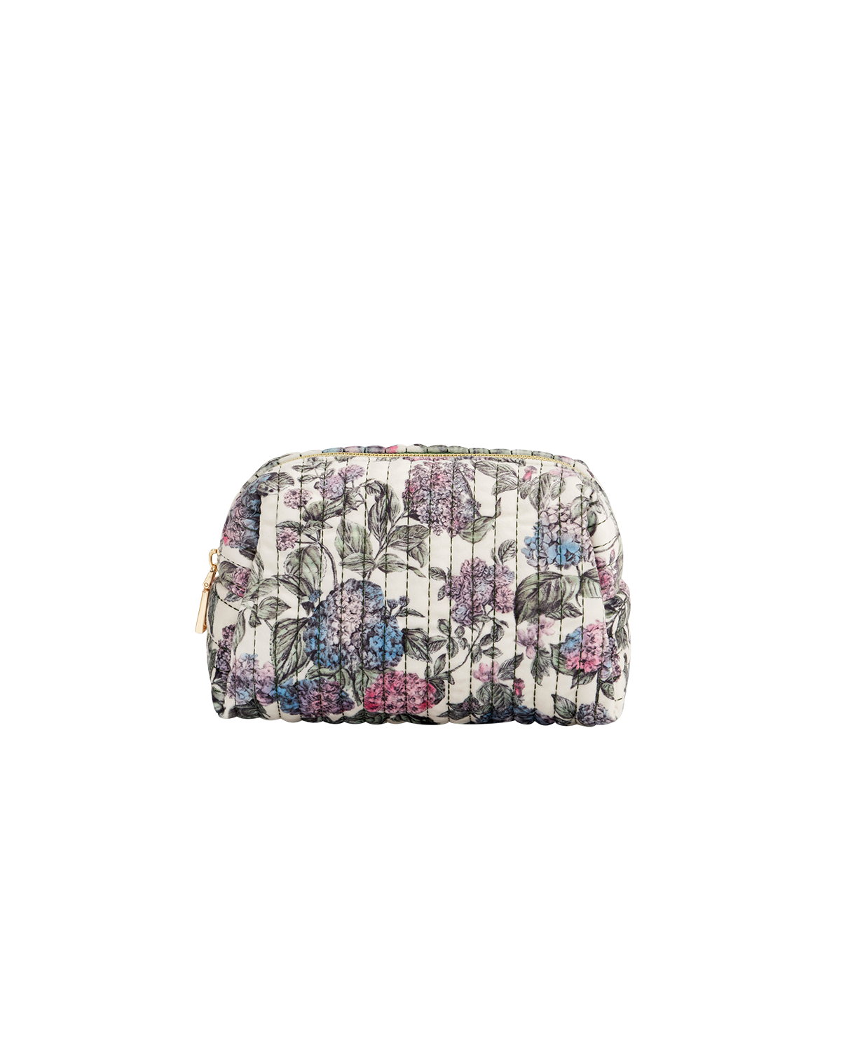 Hydrangea Small Quilted Makeup Bag