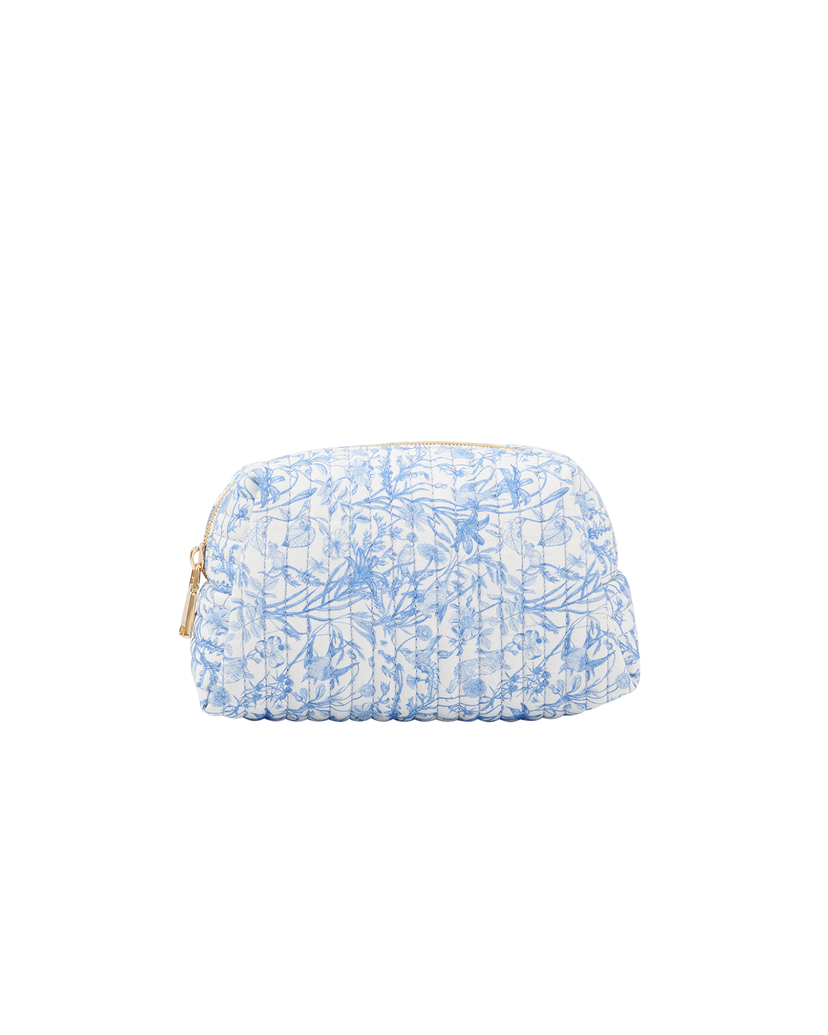 Bunny Blues Small Quilted Makeup Bag