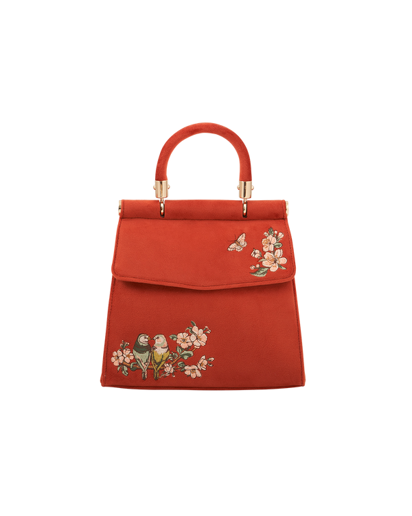 Lovebirds Mini Top Handle Tote