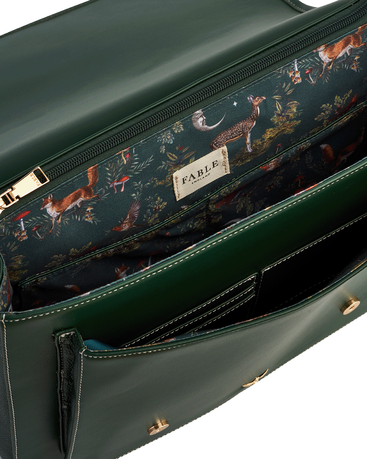 Green Satchel Backpack Large