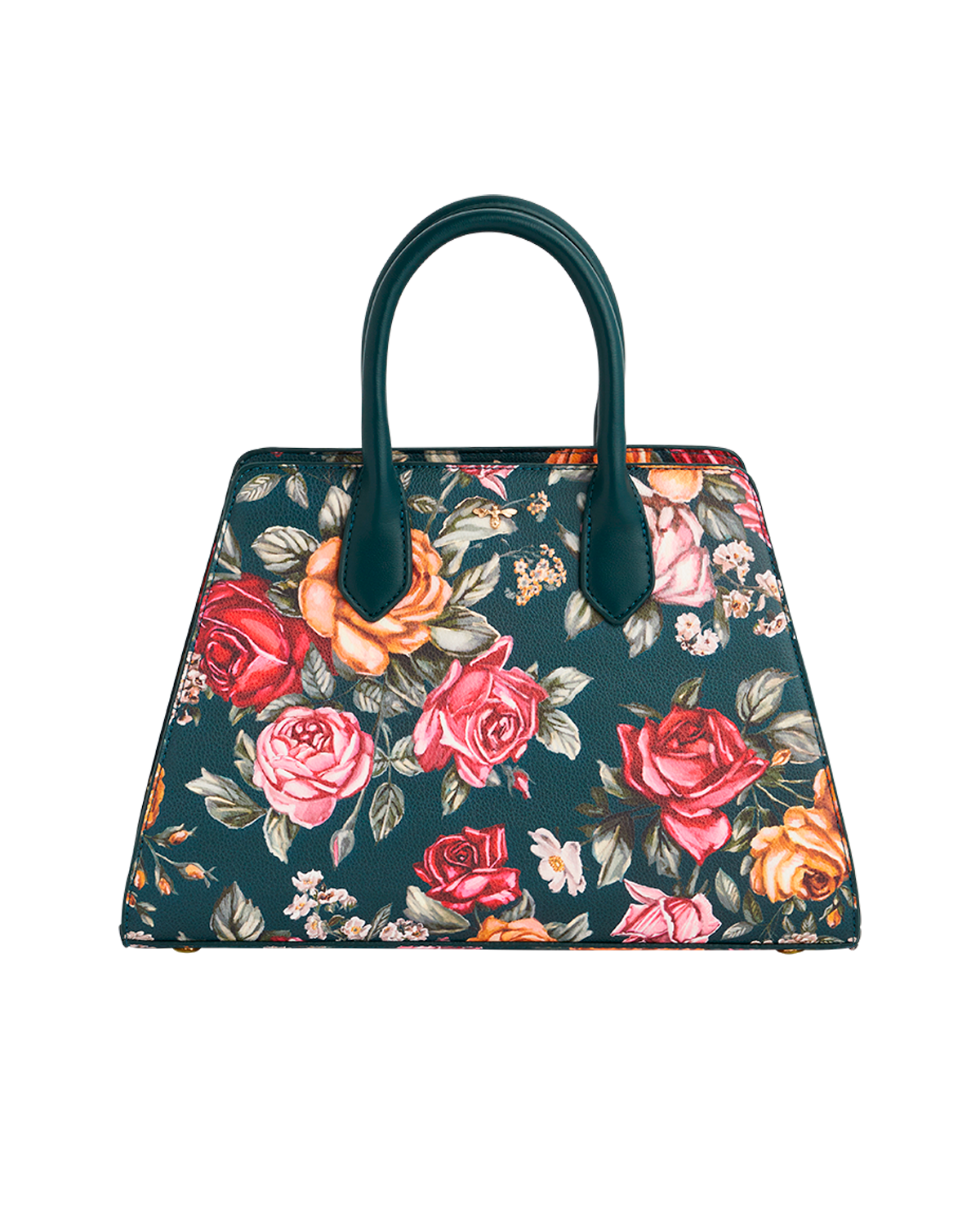 Teal Roses ミディアムトート