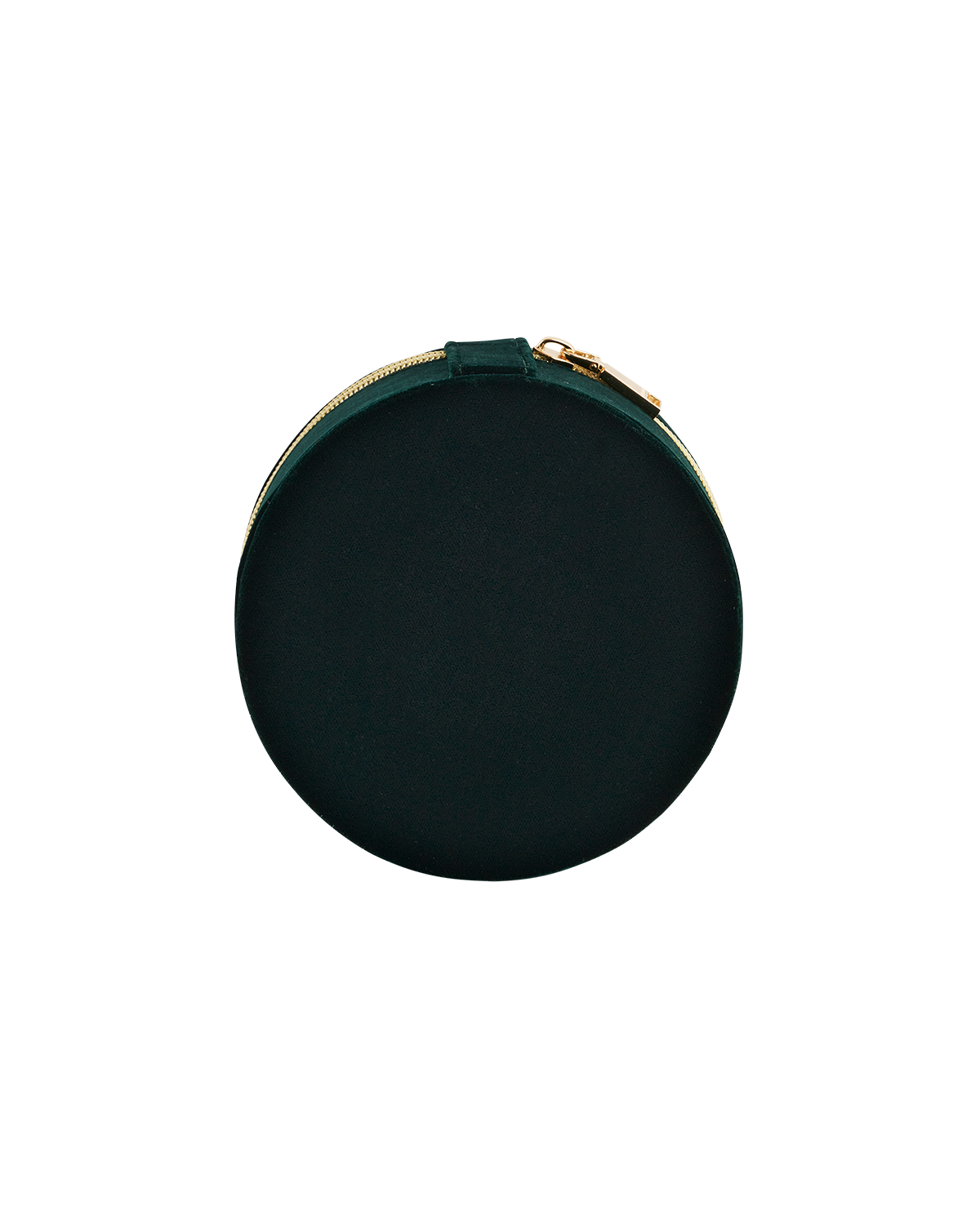 Green Badger Embroidered Circle Jewellery Box