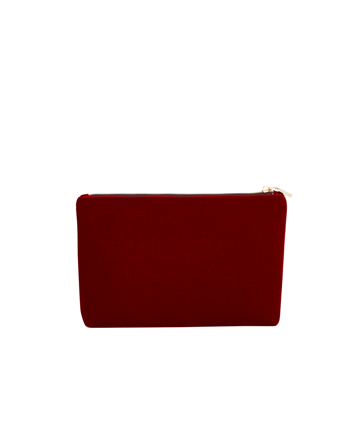 Red pouch on a white background
