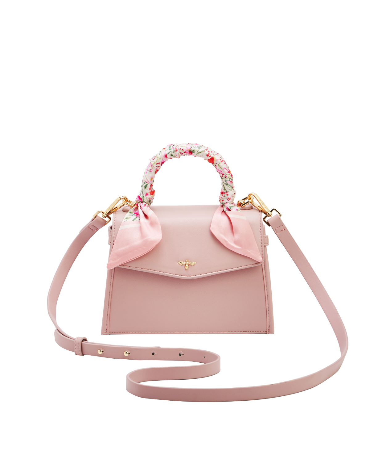 Pink Structured Tote Bag Small