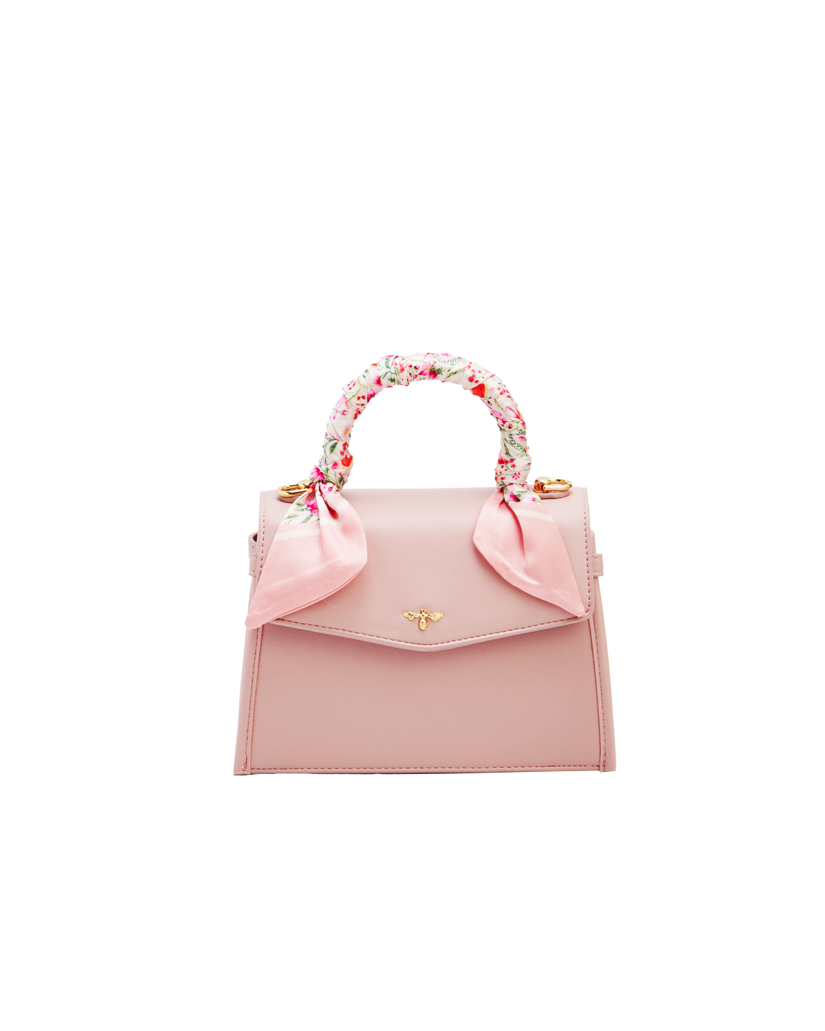 Pink Structured Tote Bag Small