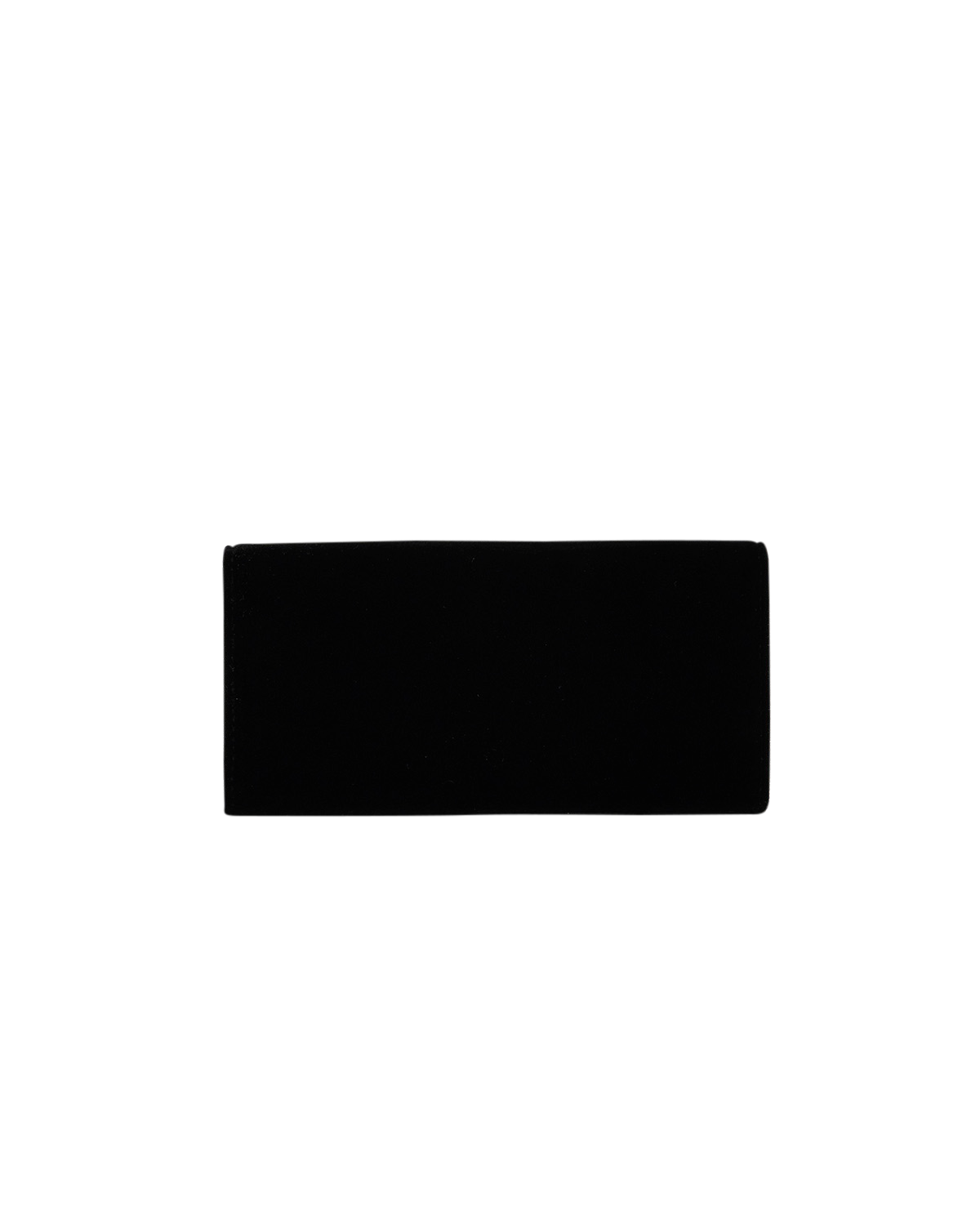 Black rectangular wallet on a white background