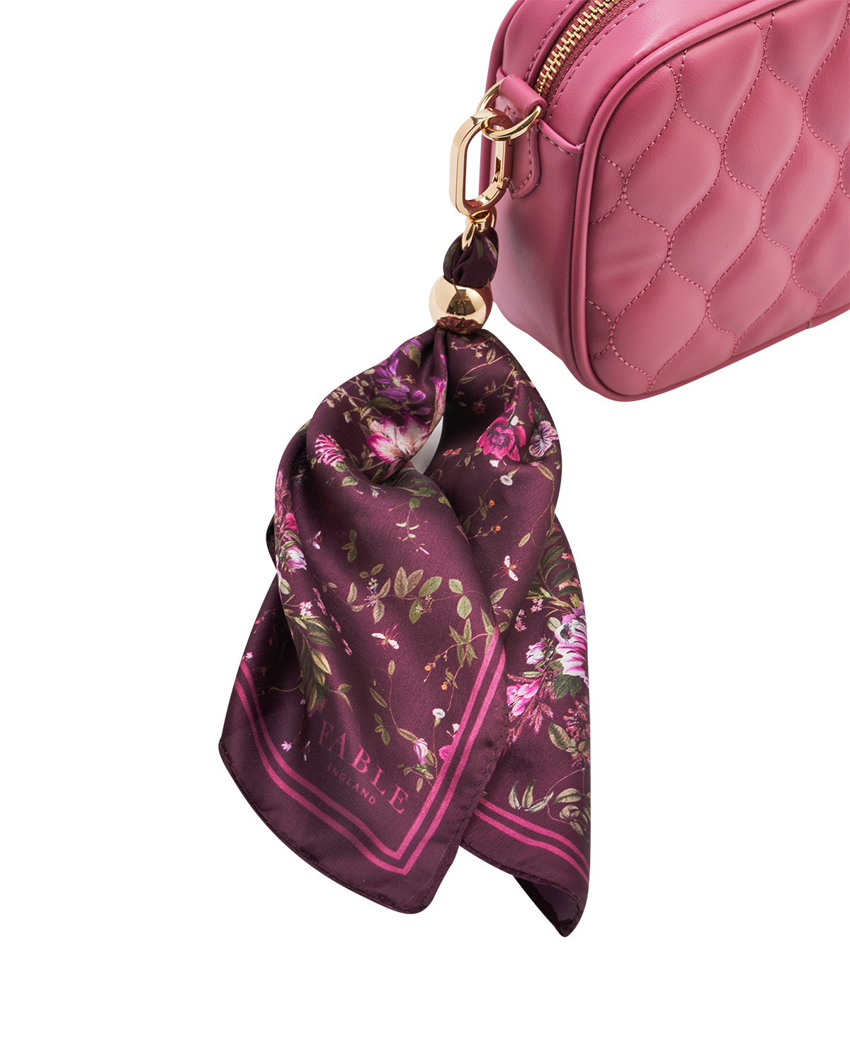 Borsa Alice Trapuntata per Fotocamera Rosa