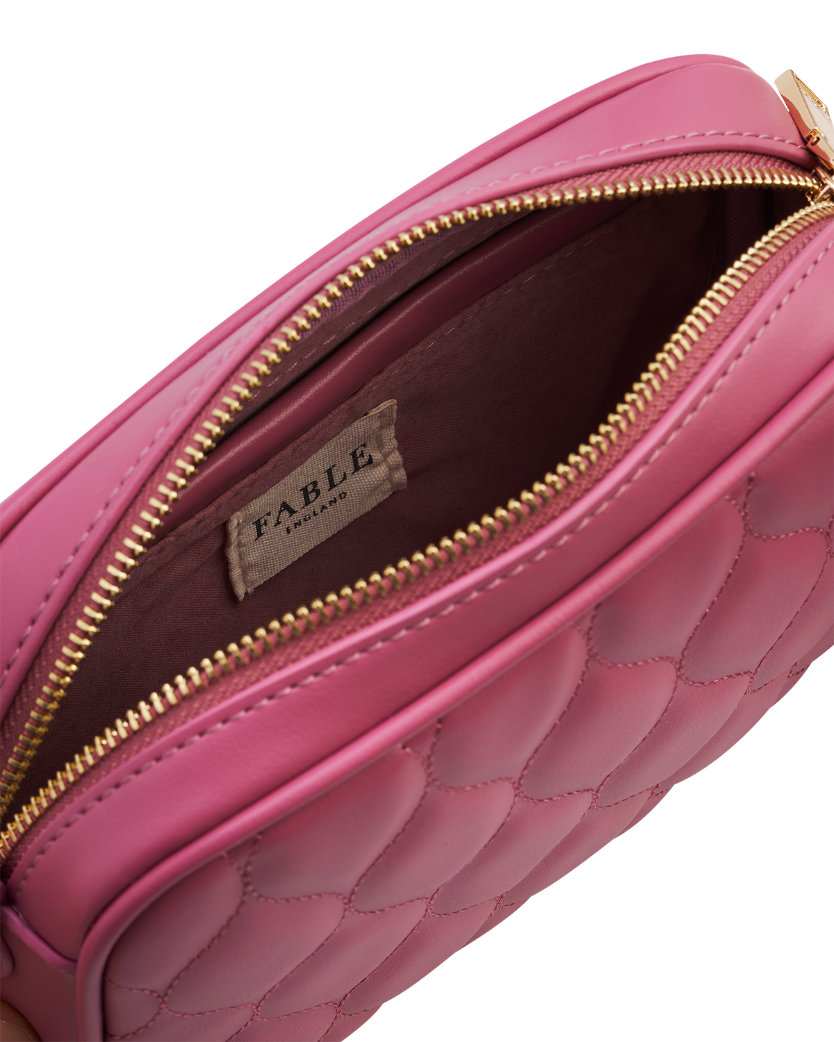 Borsa Alice Trapuntata per Fotocamera Rosa