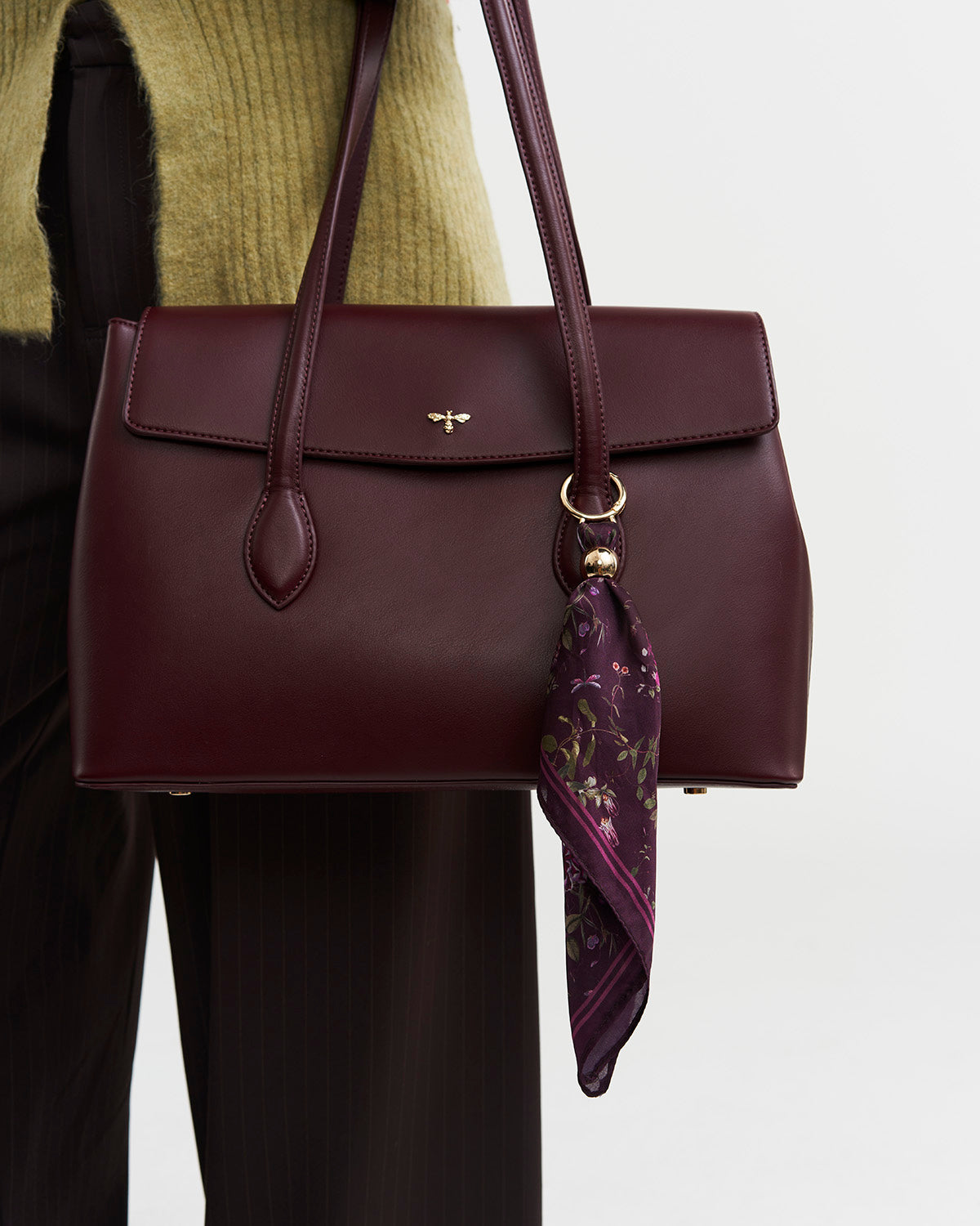 Romilly Shoulder Bag in Burgundy
