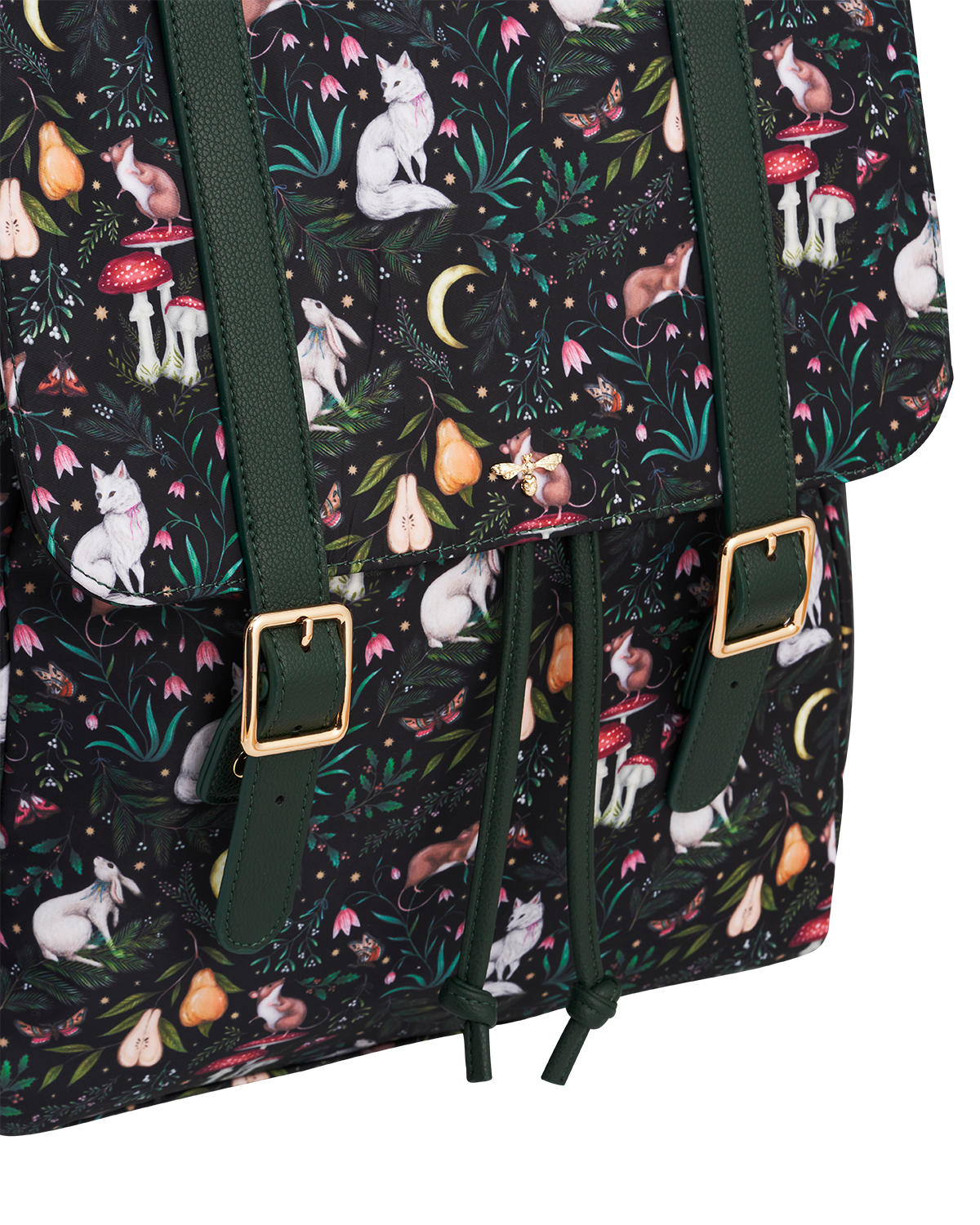 Flora Niva Print Backpack in Green