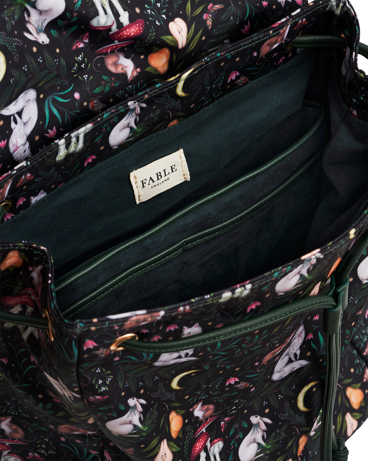 Flora Niva Print Backpack in Green