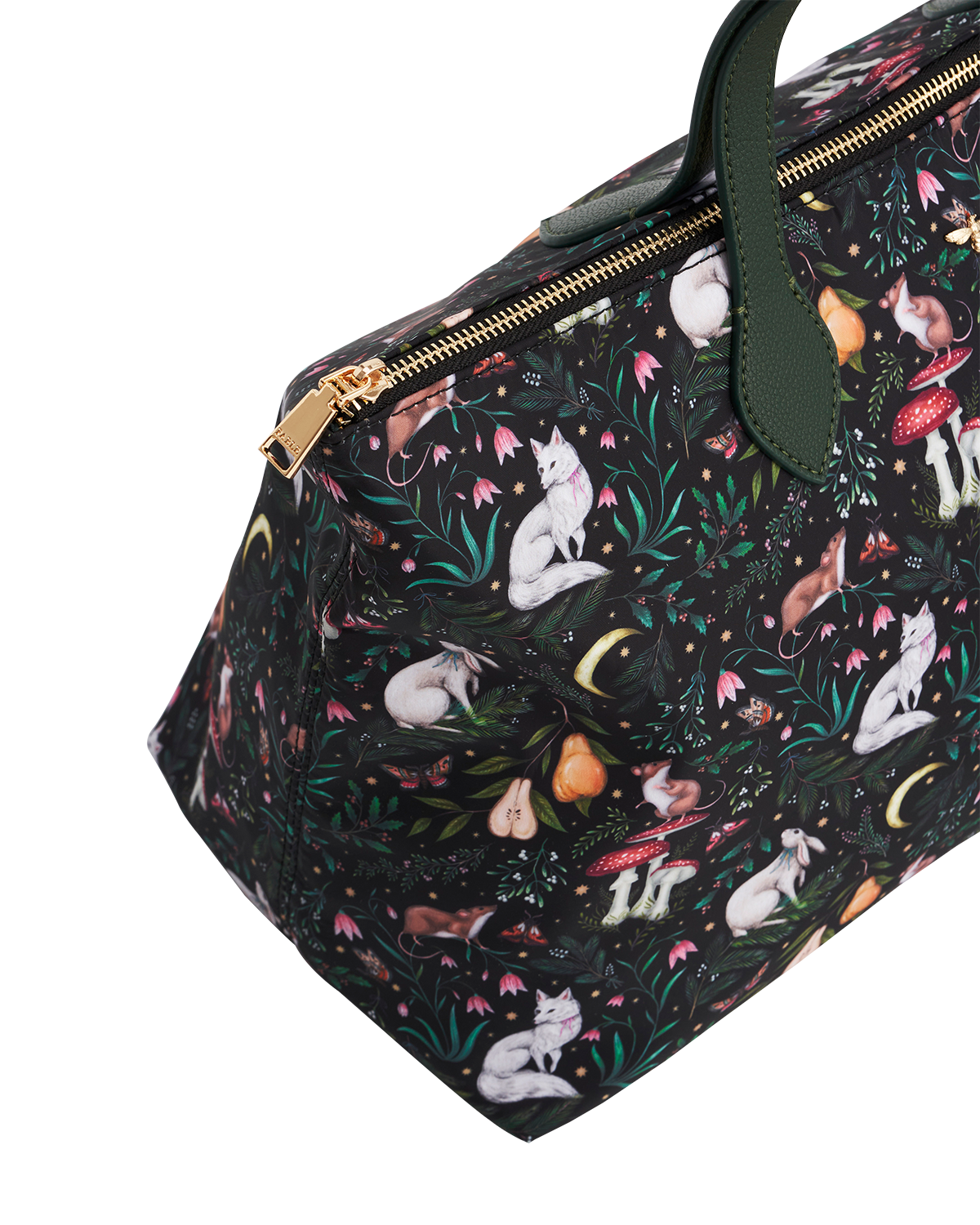Edith Niva Print Tote Bag in Green