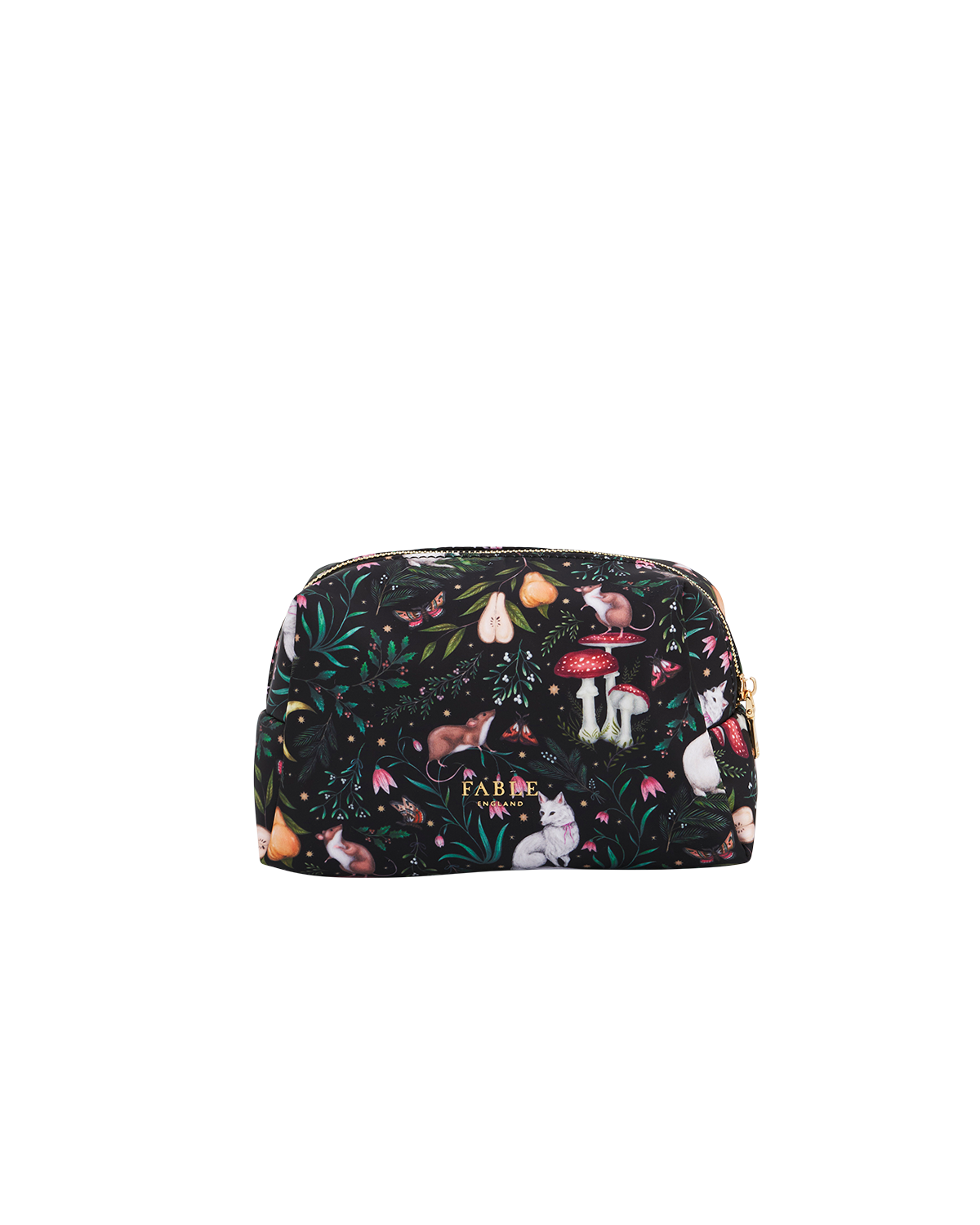 Niva Print Cosmetic Pouch in Green