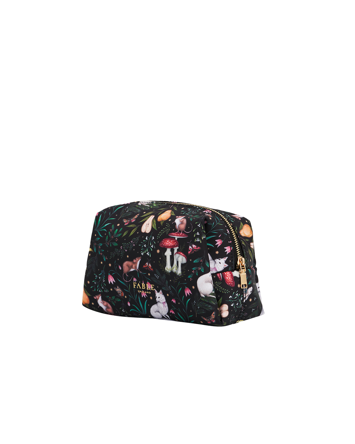 Niva Print Cosmetic Pouch in Green