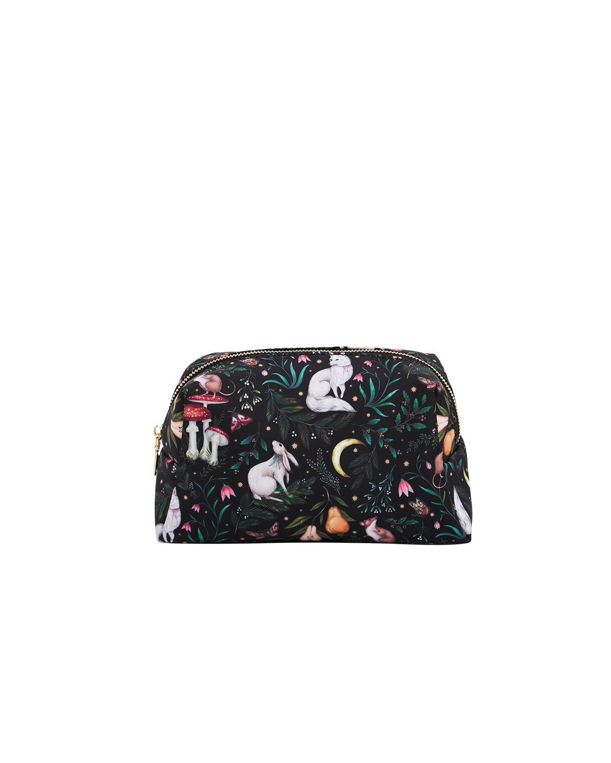Niva Print Cosmetic Pouch in Green