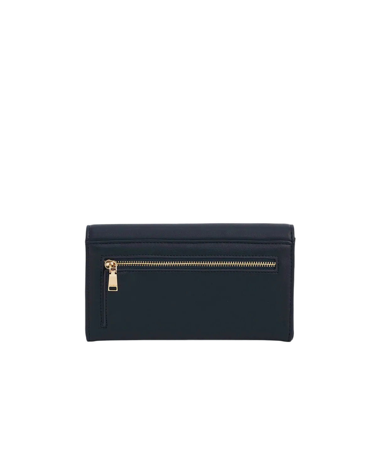 Floral Applique Large Purse in Navy
