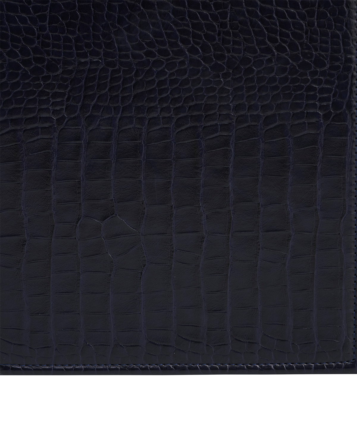 Night Sky Embroidered Large Jewellery Box in Navy Croc