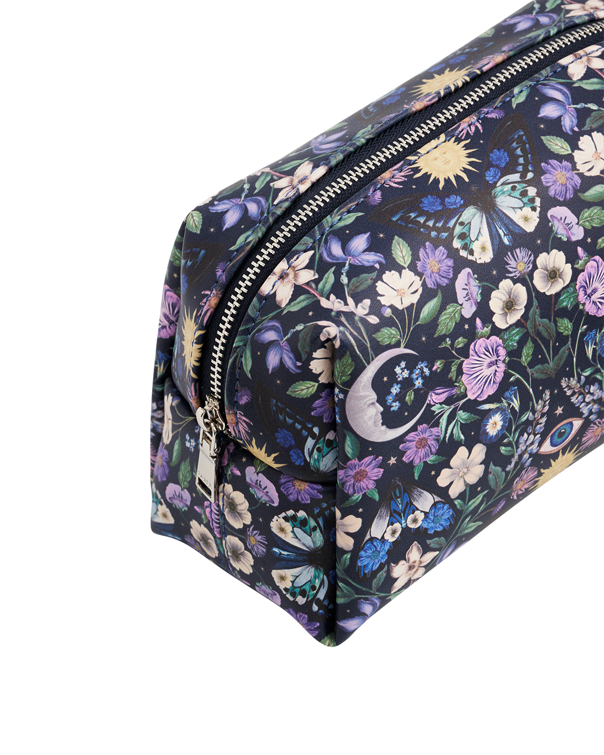 Selene Print Cosmetic Pouch in Navy