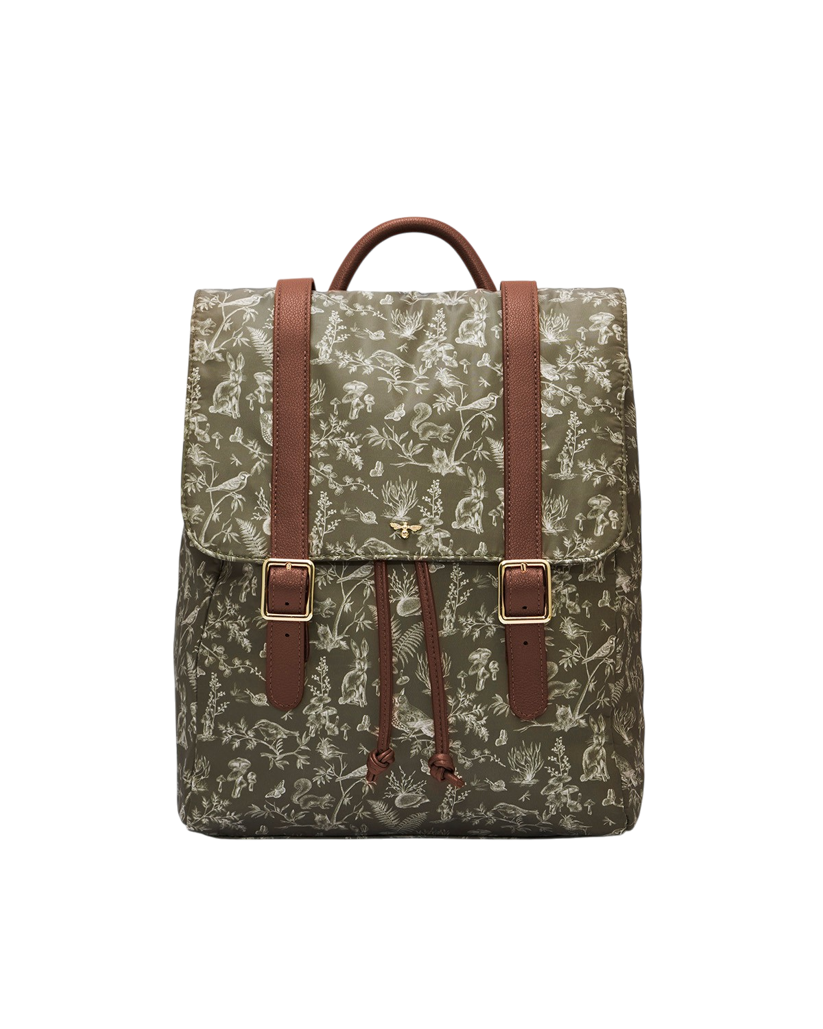 Flora Orla Scene Print Backpack in Khaki