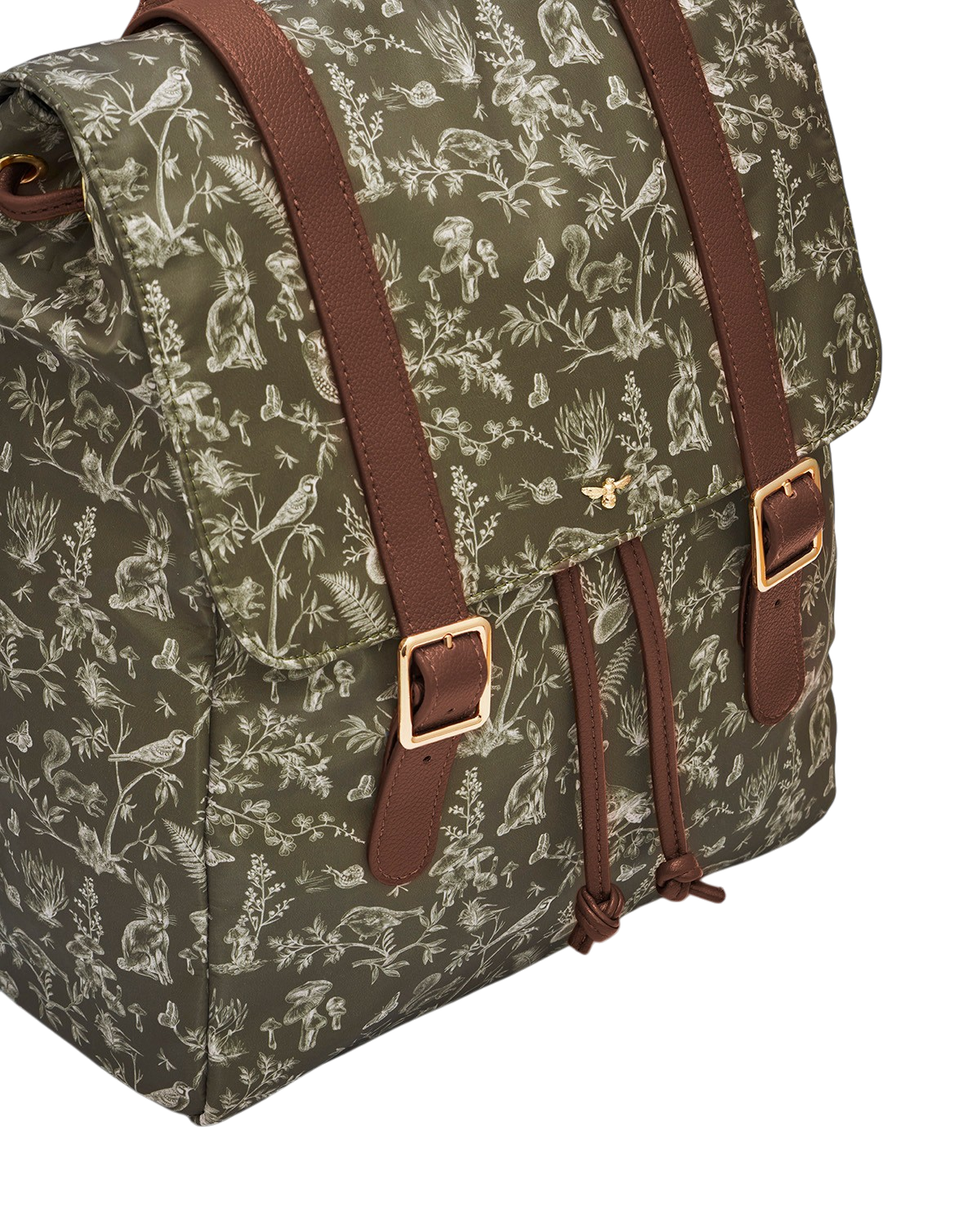 Flora Orla Scene Print Backpack in Khaki