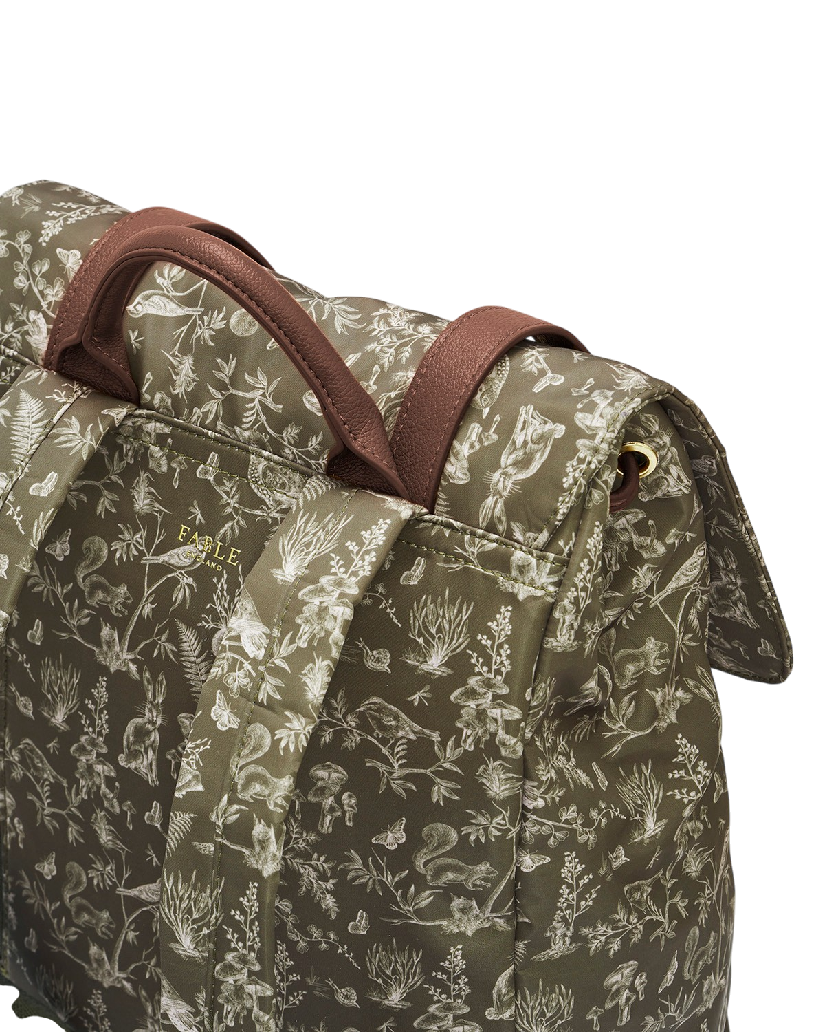 Flora Orla Scene Print Backpack in Khaki