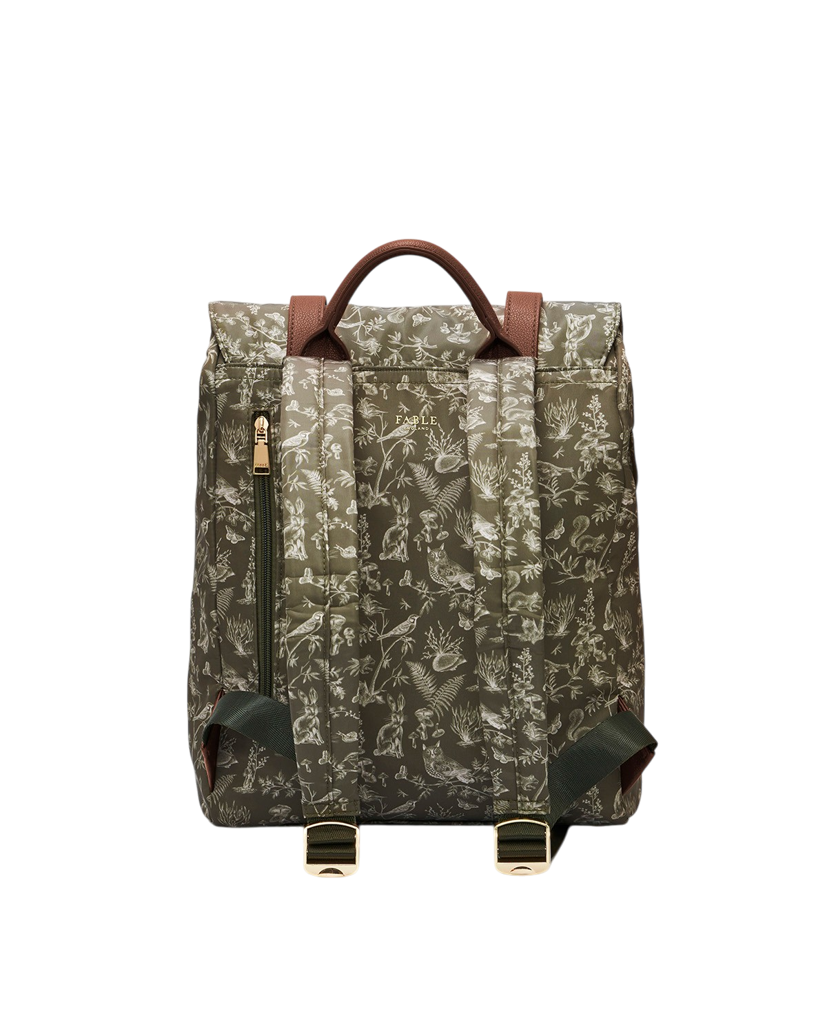Flora Orla Scene Print Backpack in Khaki