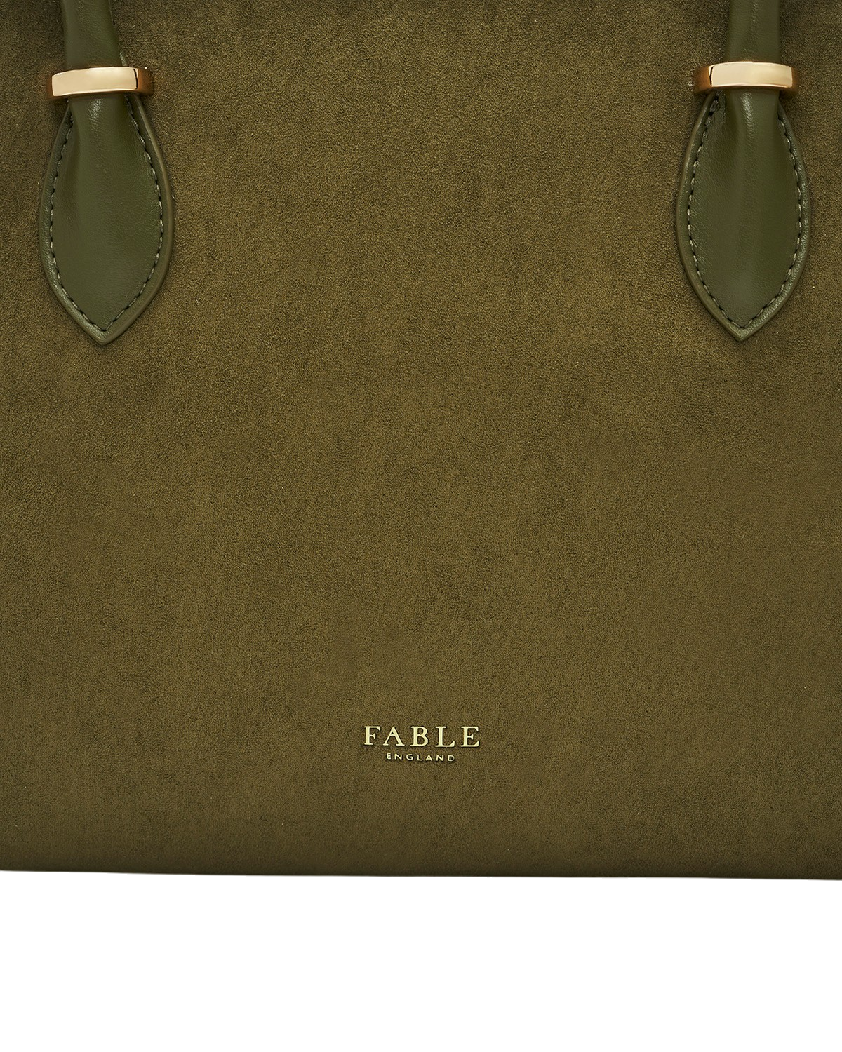 Amelia Faux Suede Shoulder Bag in Khaki