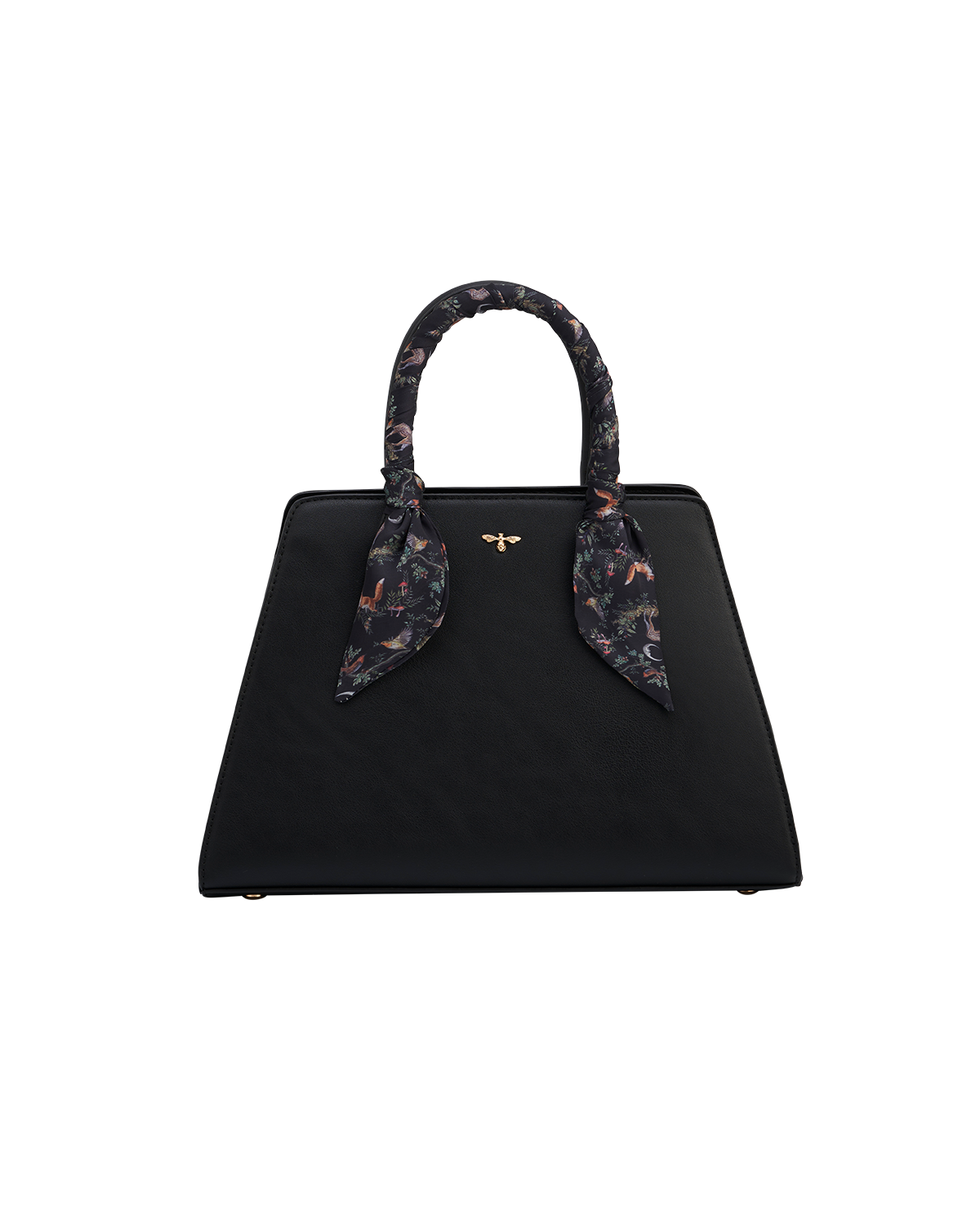 Grace Structured Tote Bag in Black