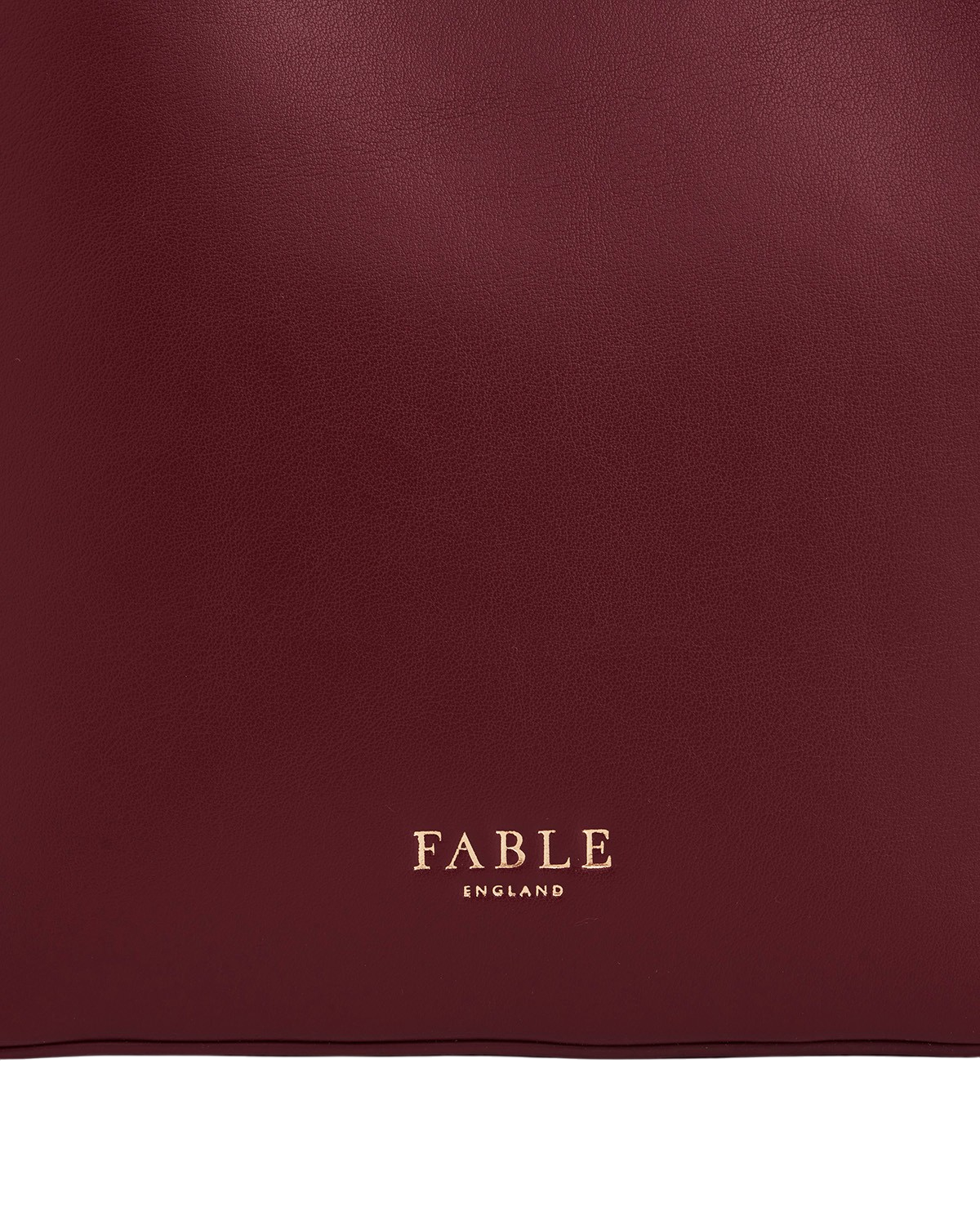 Floral Applique Margot Bucket Bag in Burgundy